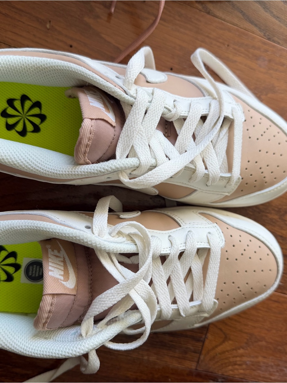 Nike Women’s Athletic Sneakers in White and Blush